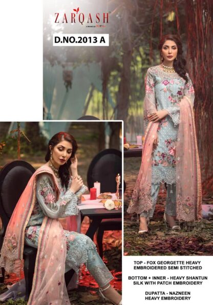 ZARQASH 2013 A PAKISTANI SALWAR KAMEEZ BY KHAYYIRA SUITS