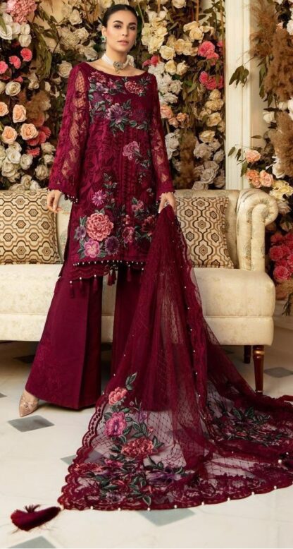 FEPIC ROSEMEEN 91001 RED PAKISTANI SUITS SUPPLIER