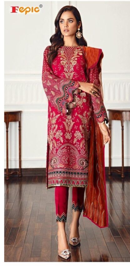 FEPIC ROSEMEEN 66015 BRQ 3 PAKISTANI SALWAR KAMEEZ BEST PRICE