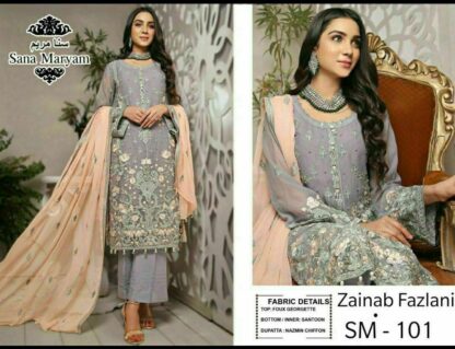 SANA MARYAM ZAINAB FAZLANI SM 101 PAKISTANI SUITS ONLINE INDIA