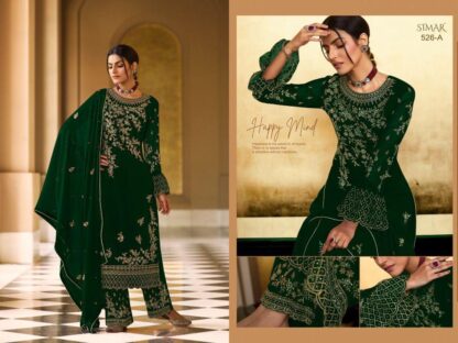 SIMAR 526 A GREEN SALWAR KAMEEZ WHOLESALER