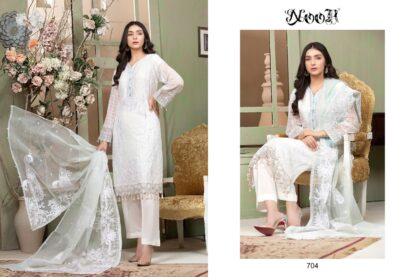 NOOR 704 WHITE PAKISTANI SALWAR KAMEEZ 2021