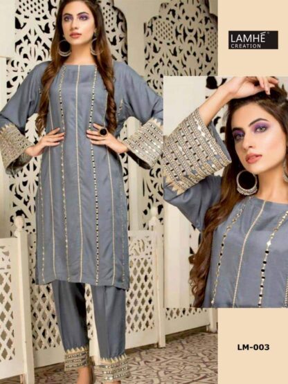 LAMHE CREATION MIRROR VOL 1 SALWAR KAMEEZ WHOLESALER LAMHE CREATION MIRROR VOL 1, SALWAR KAMEEZ BEST PRICE, SALWAR KAMEEZ WHOLESALER  PAKISTANI KURTIS, Single, THE LIBAS COLLECTION