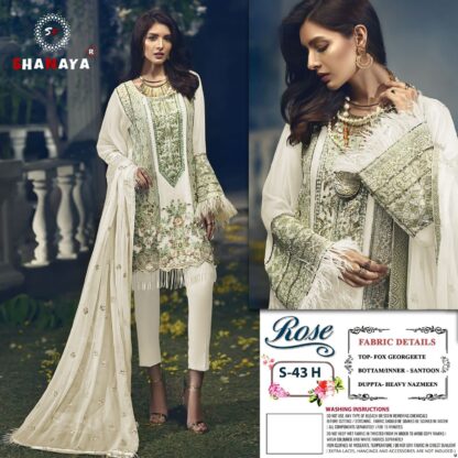SHANAYA ROSE S 43 K WHITE PAKISTANI SUITS BEST PRICE BEST QUALITY PAKISTANI SUITS, ONLINE SHOPPING SUITS, PAKISTANI SALWAR KAMEEZ, PAKISTANI SUITS AT MANUFACTURER PRICE, PAKISTANI SUITS BEST PRICE, PAKISTANI SUITS COLLECTION, PAKISTANI SUITS IN SINGLE, PAKISTANI SUITS IN SURAT, PAKISTANI SUITS MANUFACTURER IN SURAT, PAKISTANI SUITS ONLINE SHOPPING, PAKISTANI SUITS ONLINE SHOPPING IN INDIA, PAKISTANI SUITS WHOLESALE, PAKISTANI SUITS WHOLESALE DELHI, PAKISTANI SUITS WHOLESALE IN DELHI, PAKISTANI SUITS WHOLESALER FROM SURAT, SALWAR KAMEEZ WHOLESALE, SALWAR SUITS IN SINGLE, SHANAYA ROSE S 43 K  Pakistani Suits, Salwar Kameez, SHANAYA FASHION, Single, Suits