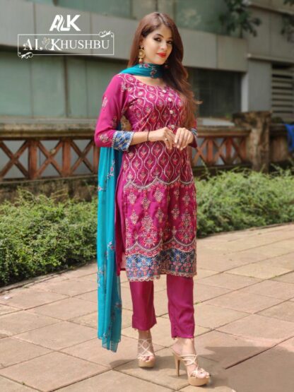 AL KHUSHBU ALK 111 PAKISTANI DESIGNER SALWAR SUITS COLLECTION