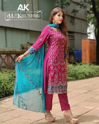 AL KHUSHBU ALK 111 PAKISTANI DESIGNER SALWAR SUITS COLLECTION