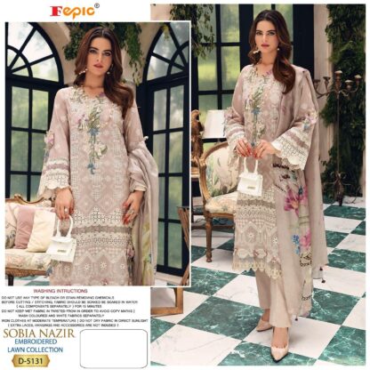 FEPIC ROSEMEEN SOBIA NAZIR EMBROIDERED LAWN COLLECTION D 5131 PAKISTANI SUITS