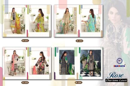 SHANAYA ROSE R 101 CHARIZMA LAWN DRESSES