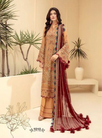 SANIYA TRENDZ BLOCKBUSTER VOL 1 1010 PAKISTANI SUITS WHOLESALER