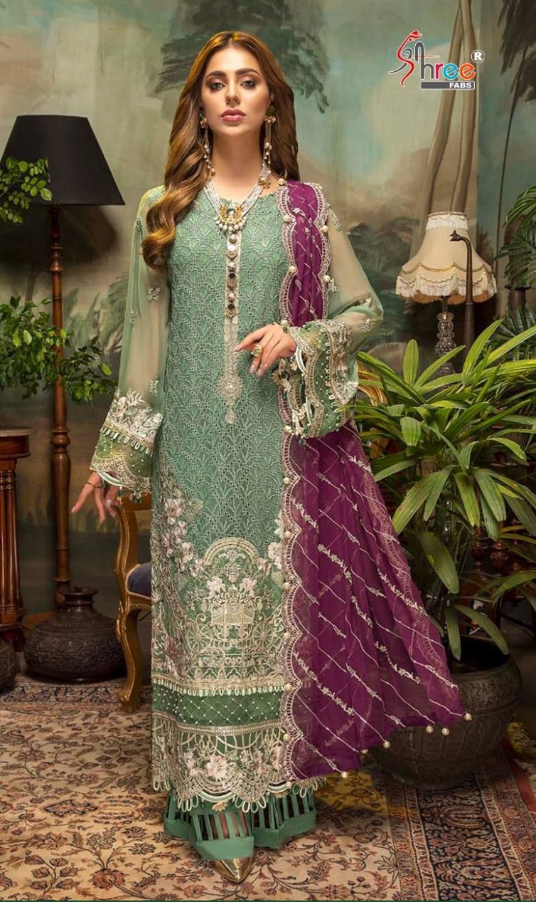 Shree Fabs Chevron Luxury Lawn Collection Vol 16 Lawn Pakistani Suit