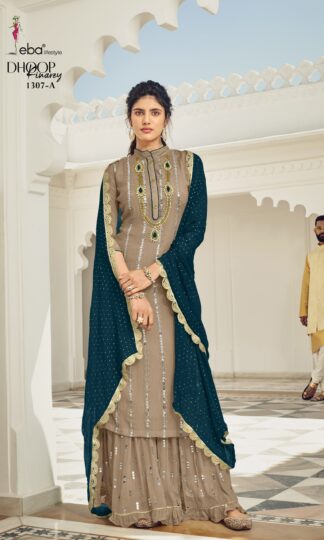 EBA LIFESTYLE DHOOP KINAREY COLOUR 1307 A SALWAR KAMEEZ WHOLESALEREBA LIFESTYLE DHOOP KINAREY COLOUR 1307 A SALWAR KAMEEZ WHOLESALER