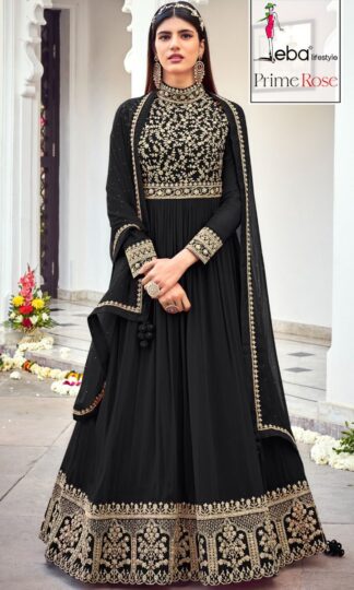EBA LIFESTYLE PRIME ROSE 1320 A BLACK GOWN AT WHOLESALE PRICE IN INDIAEBA LIFESTYLE PRIME ROSE 1320 A BLACK GOWN AT WHOLESALE PRICE IN INDIA