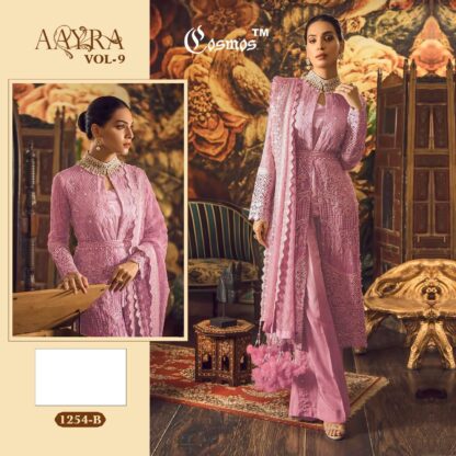 COSMOS FASHION AAYRA VOL 9 1254 B PAKISTANI SUITS IN SINGLE PIECE