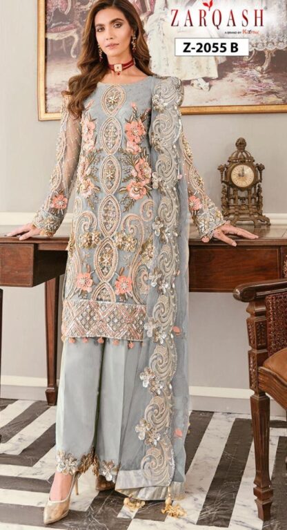 ZARQASH Z 2055 B SALWAR KAMEEZ SINGLE