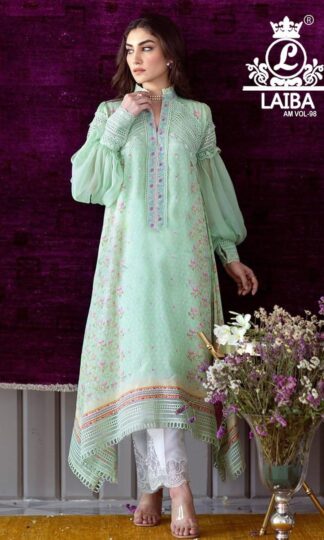 LAIBA AM VOL 98 KURTIS SUPER HIT DESIGN IN SINGLE AT WHOLESALE PRICE