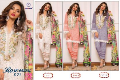 SHANAYA ROSE S 71 PAKISTANI SUITS BEST PRICE