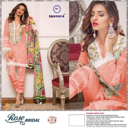 SHANAYA ROSE S 71 B PAKISTANI SUITS MANUFACTURER