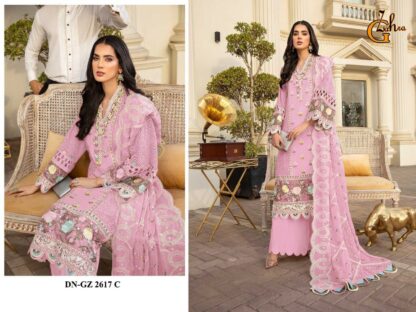 G ZAHRA GZ 2617 C PAKISTANI SUITS MANUFACTURER