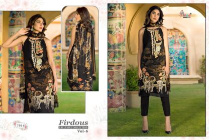 SHREE FABS 7014 FIRDOUS EXCLUSIVE COLLECTION VOL 6 PAKISTANI SUITS WHOLESALER