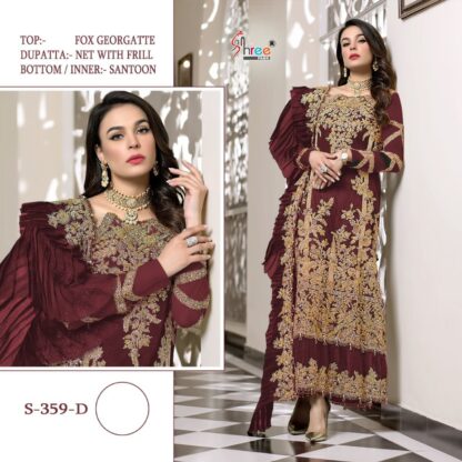 SHREE FABS S 359 D PAKISTANI SUITS LATEST COLLECTION