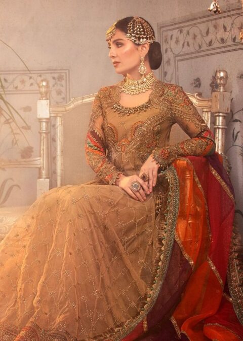 DEEPSY 1267 MARIA B EMBROIDERED 21 GOWN PAKISTANI SUITS