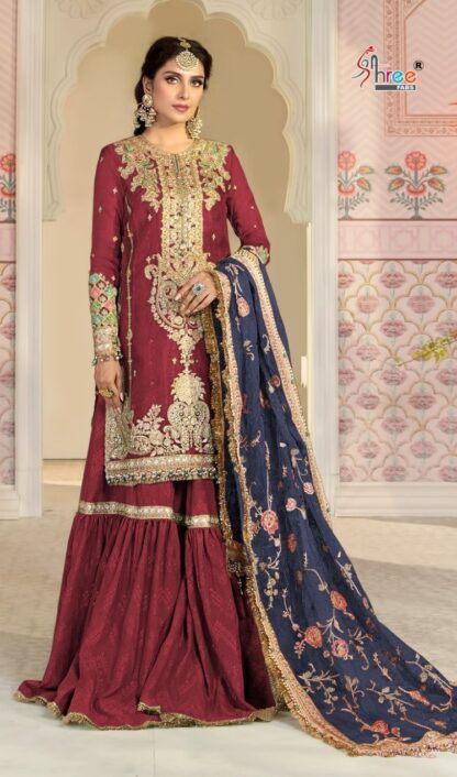 SHREE FABS MBROIDERED MARIYA B VOL 14 S 438 B PAKISTANI SALWAR KAMEEZ ONLINE