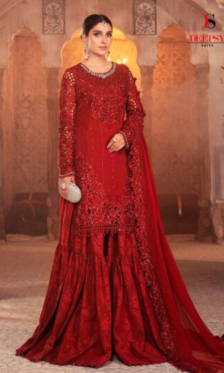 DEEPSY 1265 MARIA B EMBROIDERED 21 RED WESTERN DRESS ONLINEDEEPSY 1265 MARIA B EMBROIDERED 21 RED WESTERN DRESS ONLINE