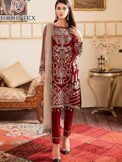 HOOR TEX 17018 C PAKISTANI SUITS WHOLESALER