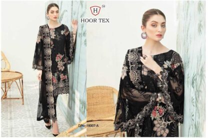 HOOR TEX 18007 A BLACK SALWAR KAMEEZ