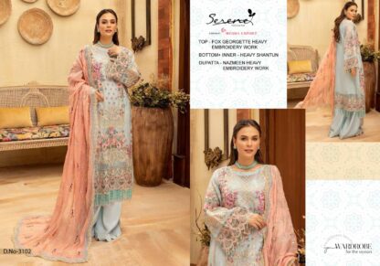 SERENE 3102 PAKISTANI SUITS LATEST COLLECTION