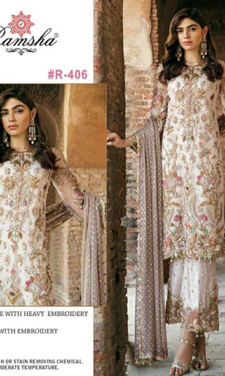 RAMSHA R 406 SALWAR KAMEEZ WHOLESALER
