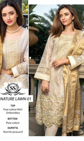 SS SIGNATURE LAWN 01 SALWAR KAMEEZ WHOLESALER SURAT