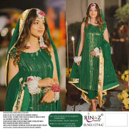 RINAZ FASHION 1274 SALWAR KAMEEZ WHOLESALER SURAT