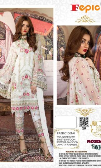 FEPIC ROSEMEEN 55002 FANTASY WHITE PAKISTANI SUITS ONLINE SHOPPING