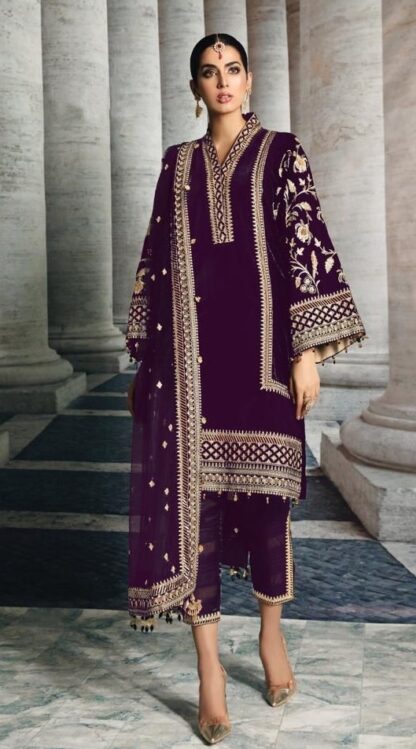 FEPIC ROSEMEEN D 5170 B VELVET PAKISTANI SUITS FEPIC ROSEMEEN D 5170 B, SINGLE PIECE PAKISTANI SUITS ONLINE, WHOLESALE SUITS COLLECTION  FEPIC ROSEMEEN, Pakistani Suits, RIWAYAT, Salwar Kameez, Single