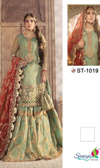 SANIYA TRENDZ ST 1019 A PAKISTANI SUITS WHOLESALE