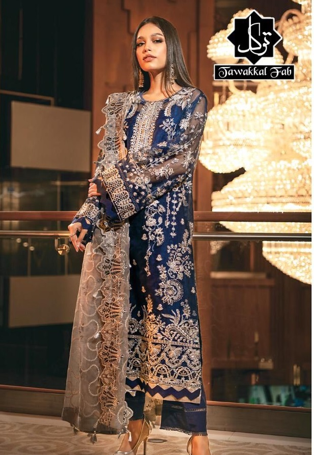 tawakkal fabrics mehroz unstitched designer pakistani salwar kmaeez  catalogue online wholesaler surat