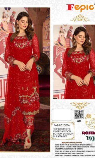 FEPIC ROSEMEEN 55001 C RED PAKISTANI SUITS BEST PRICEFEPIC ROSEMEEN 55001 C RED PAKISTANI SUITS BEST PRICE