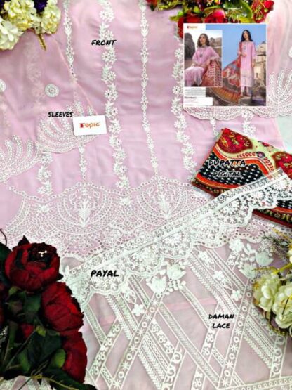 FEPIC ROSEMEEN 46014 ZC CHIKANKARI DESIGNER PAKISTANI SUITS - Image 2