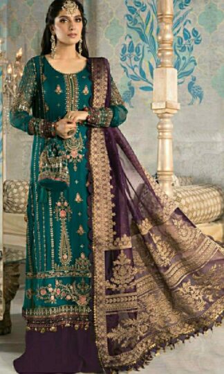 RAMSHA R 375 PAKISTANI SUITS IN SINGLE PIECE