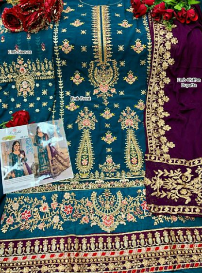 RAMSHA R 375 PAKISTANI SUITS IN SINGLE PIECE - Image 2