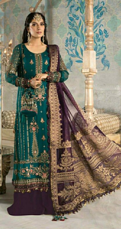 RAMSHA R 375 PAKISTANI SUITS IN SINGLE PIECE