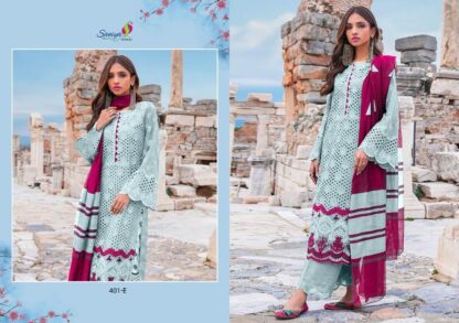 SANIYA TRENDZ 401 E ZAINAB CHOTTANI COLOUR EDITION DESIGNER SALWAR KAMEEZ - Image 2