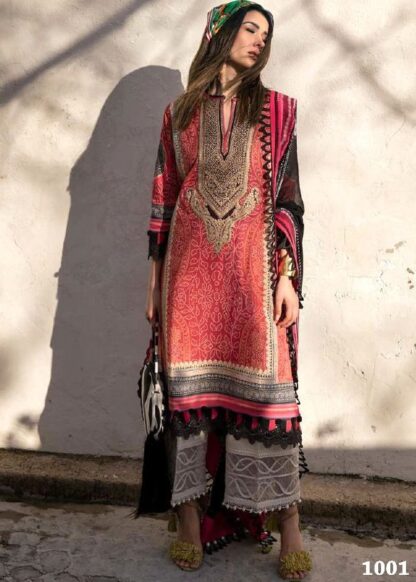 SHRADDHA DESIGNER 1001 SANA SAFINAZ MUZLINE SPRING VOL 1 PAKISTANI SUITS