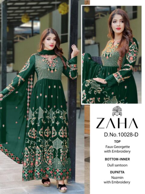 ZAHA 10028 D PAKISTANI DRESSES WHOLESALER