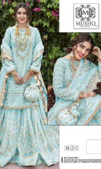 MUSHQ M 121 C PARTYWEAR PAKISTANI SUITS ONLINEMUSHQ M 121 C PAKISTANI SALWAR KAMEEZ