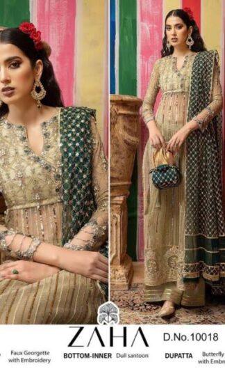 ZAHA 10018 PAKISTANI SUITS WHOLESALER INDIA