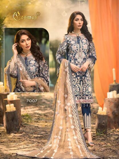 COSMOS GOLD 7007 DESIGNER PAKISTANI SUITS WITH PRICE - Image 4