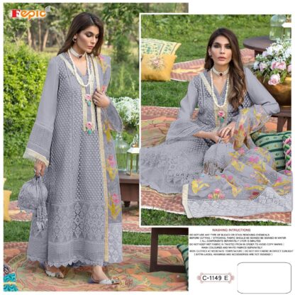 FEPIC ROSEMEEN C 1149 E PAKISTANI GOWN SUITS INDIA - Image 4