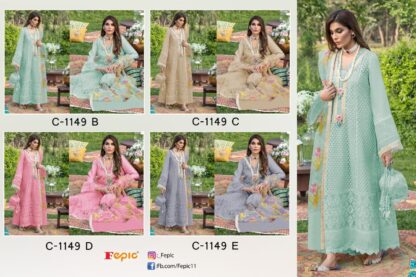 FEPIC ROSEMEEN C 1149 E PAKISTANI GOWN SUITS INDIA - Image 5